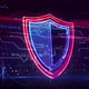 Shield cyber security symbol abstract loopable animation - VideoHive Item for Sale
