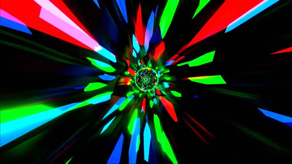 HD loop 3D animation. Abstract neon lines move in space. Futuristic background. Neon traffic alt