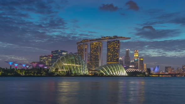 Marina Bay is bay located in the Central Area of Singapore.