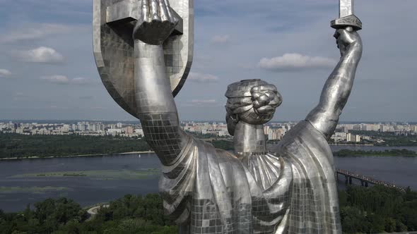 Motherland Monument from behind