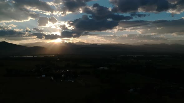 Sunset over the Flatirons alt
