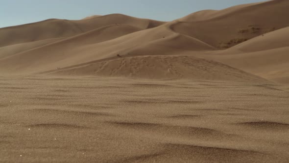 Blowing Sand in Great Sand Dunes National Park, Colorado USA alt