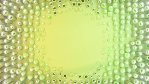 Geo Circle Background for Titles - Greens Colorway alt