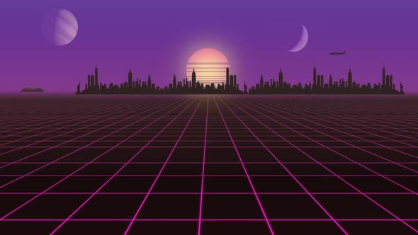 80's Grid Planets alt