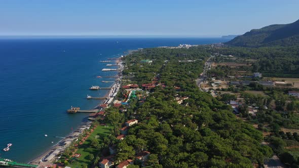 Aerial View Beldibi Village Turkey alt