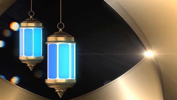 Arabic Lantern Background 4K