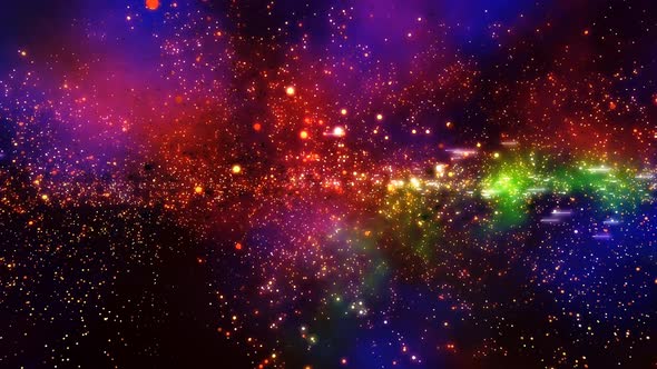 Space Nebula Glow Motion Loop Background