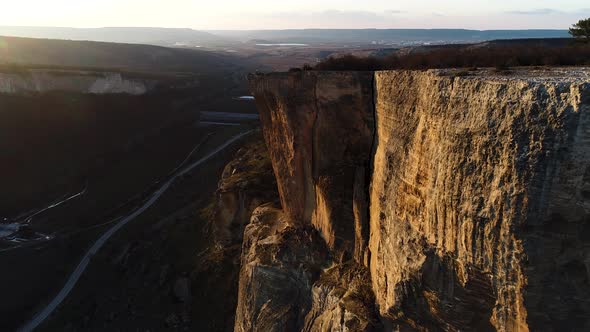 Natural landscape with wild rock alt