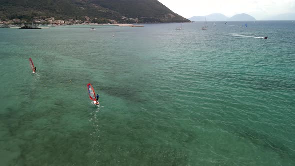 Windsurfing Overhead Top View alt