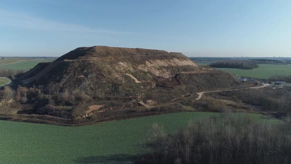 Methane Extraction From Garbage Landfill View From the Height of the Preserved Garbage Dump Garbage alt