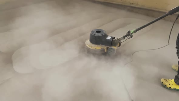 Floor Grinding for Decorative Microcement Finishing