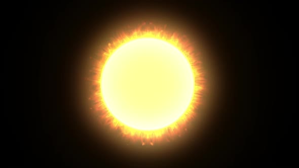 Sun And Sunburst Loop