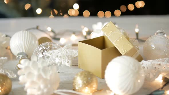 Gift box and Christmas Decoration alt