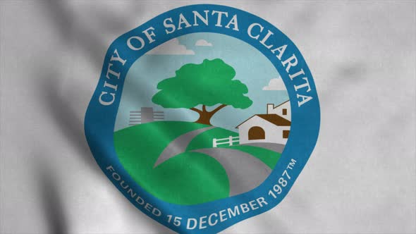 Flag of Santa Clarita City of California United States of America alt