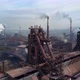 Drone Flight Over the Production Site of Steel Works and Smoke Stacks - VideoHive Item for Sale