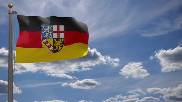Saarland Flag Germany alt