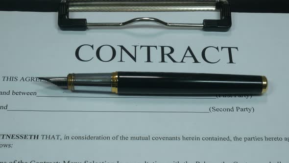 Business Contract And Money alt