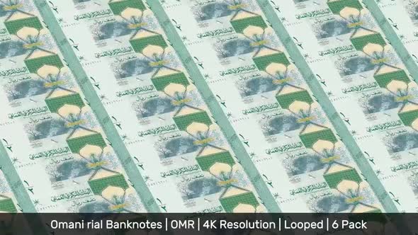 Oman Banknotes Money / Omani rial / Currency ر.ع. / OMR/ | 6 Pack | - 4K alt
