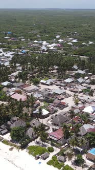 Tanzania  Houses on Zanzibar Island Slow Motion alt