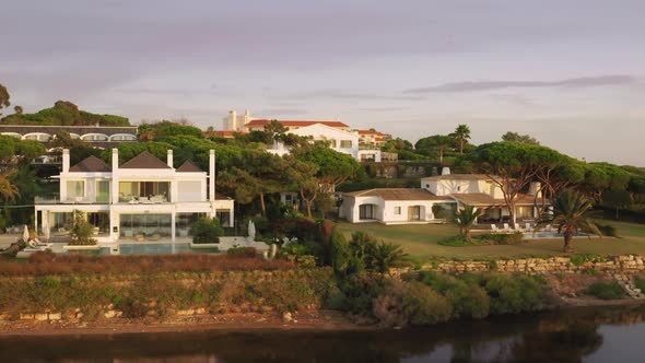 Residential Cottages on the Bank of Quinta Do Lago Algarve Portugal Europe alt