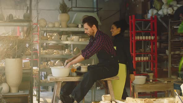 Working Routine of Two Potters