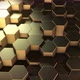 Background with Golden Hexagons - VideoHive Item for Sale