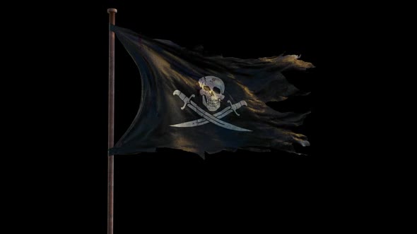 Pirate Flag Mid Shot Looping A Full HD alt