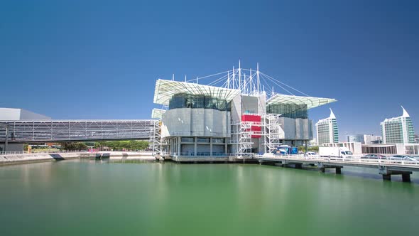 Lisbon Oceanarium Timelapse Hyperlapse Parque Das Nacoes Portugal alt