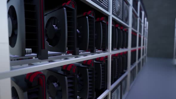 Crypto Currency Mining, Close Up