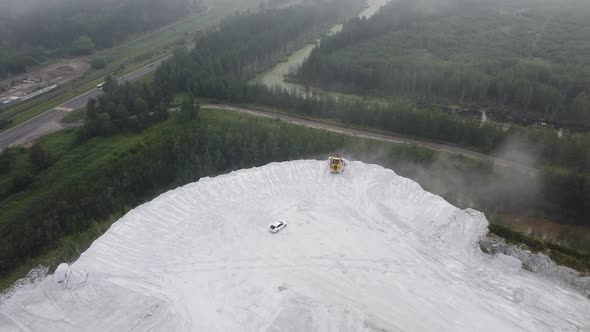 Drone - Chalk Quarry Machinery Work