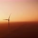 Offshore Wind Turbines Covered with Fog Rotate at Sunset - VideoHive Item for Sale