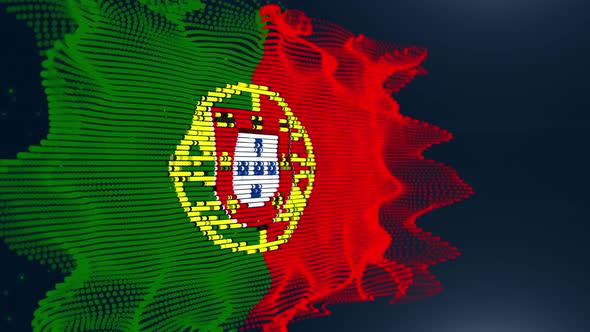 Portugal Particle Flag