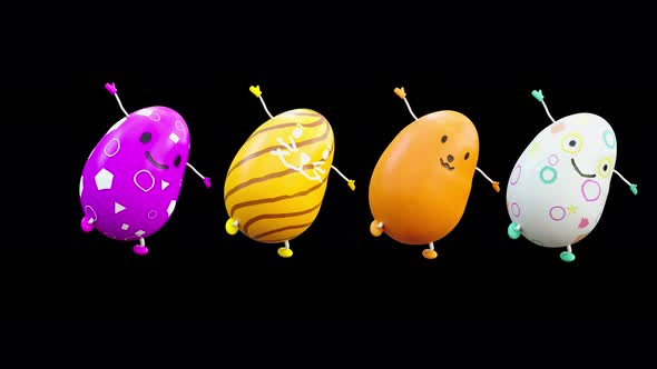 31 Easter Day Eggs Dancing 4K alt