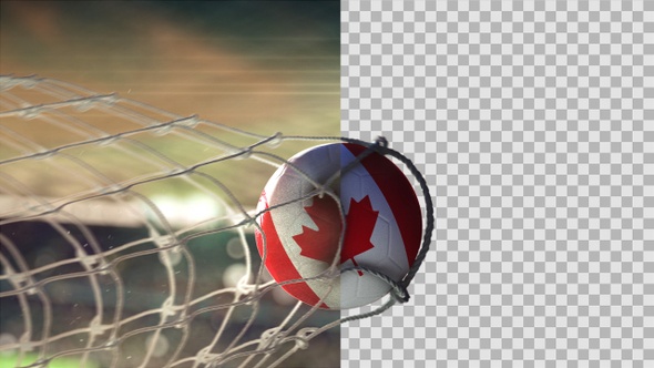 Soccer Ball Scoring Goal Night - Canada