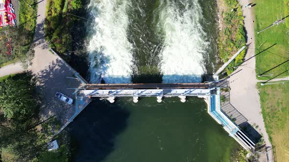 Fast Running Penticton Dam