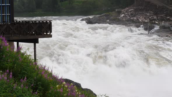 Formofossen River Waterfall on Sanddola River alt