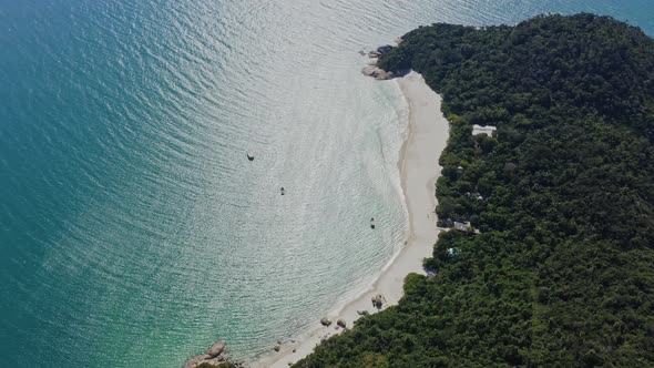 island in the brazilian coast, drone footage