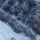 Flight in the city park. Winter landscape. Aerial photography. - VideoHive Item for Sale