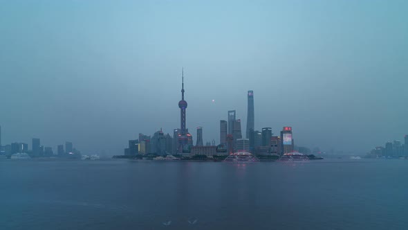 Shanghai, China | Shanghai's Skyline from Day to Night as seen from the Bund