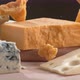 Variety of cheese in super slow motion.  Shot on Phantom Flex 4K high speed camera. - VideoHive Item for Sale