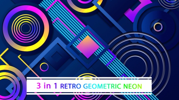 Retro Geometric Neon