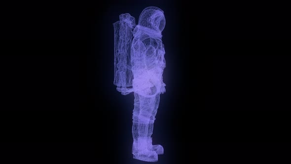 Weltraum Astronaut spaceshuttle Hologramm 3D Holographie Hologrammbild 