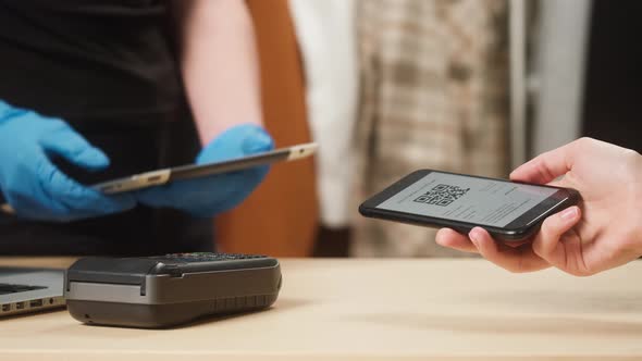 Vaccination Passport Qr Code Control Woman Checking on Phone European Coronavirus Covid 19 Vaccine alt