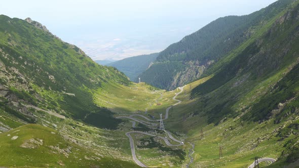 Transfagarasan Road in Romania