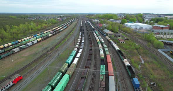 Freight Trains at the Station