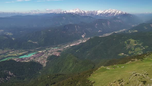 Mountains and hills on a summer day alt