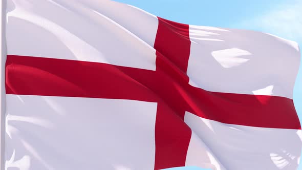 England Flag Looping Background