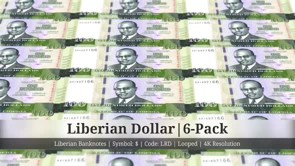 Liberian Dollar | Liberia Currency - 6 Pack | 4K Resolution | Looped alt