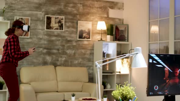 Man Losing at Shooter Game While Sitting on Gaming Chair alt