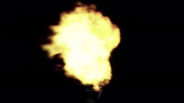 Spray Fire Spread In Black Ground alt